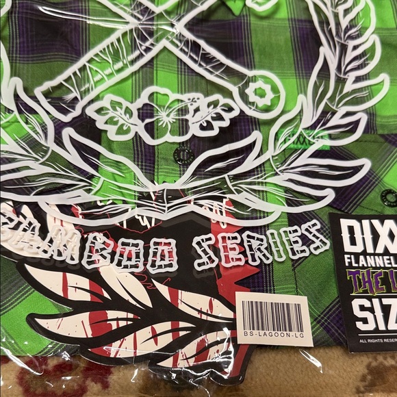 DIXXON Green and Black Plaid Casual Button Down Shirt—The Lagoon SL Bamboo - Picture 3 of 4